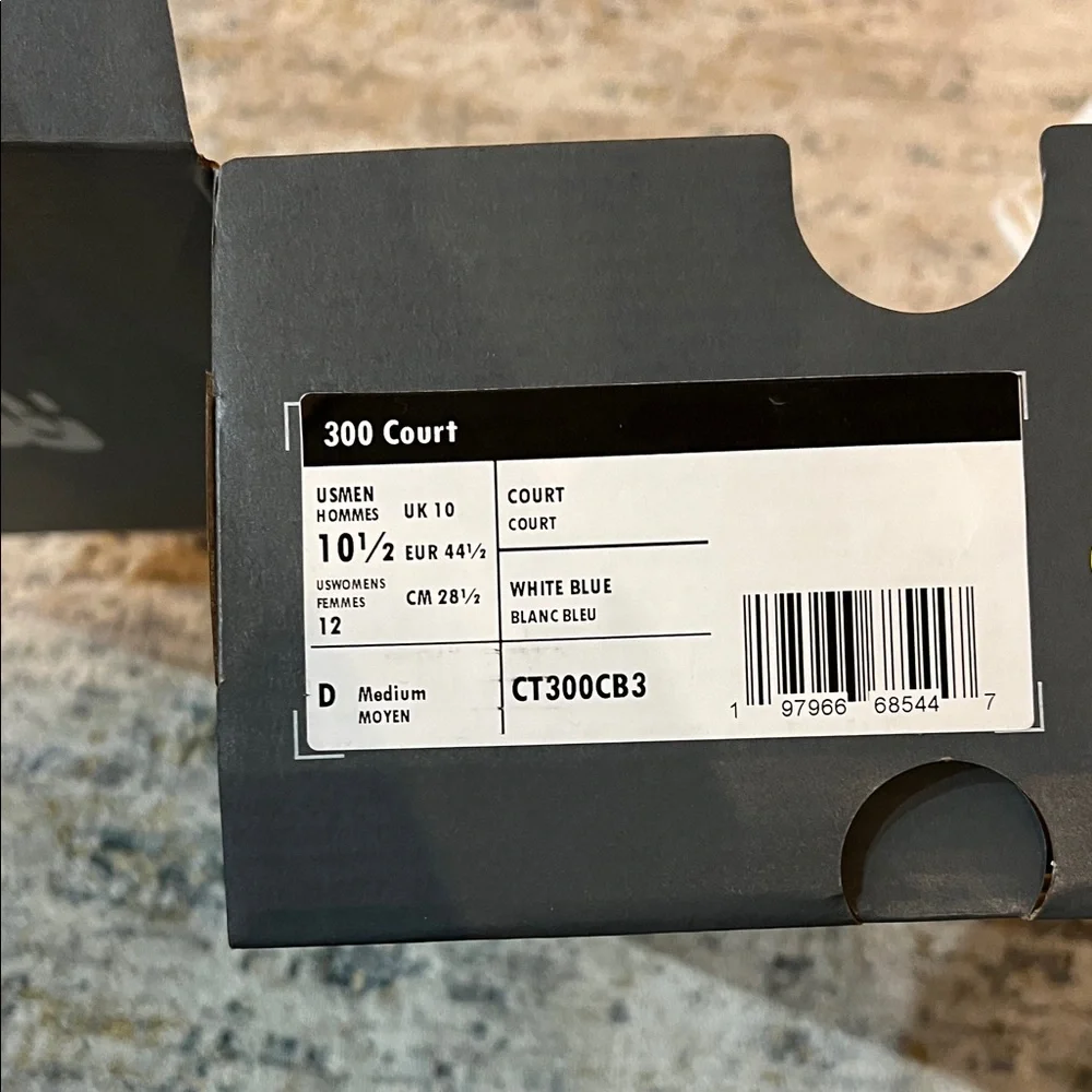 New Balance Men's Cream and Blue Sneakers - Picture 7 of 7
